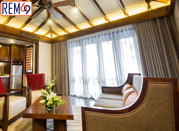 rèm sảnh khách sạn cao cấp