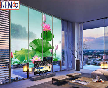 Rèm in tranh đẹp mắt tại Hải Phòng