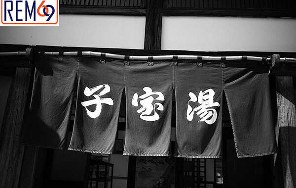 Rèm cửa quán ăn Nhật