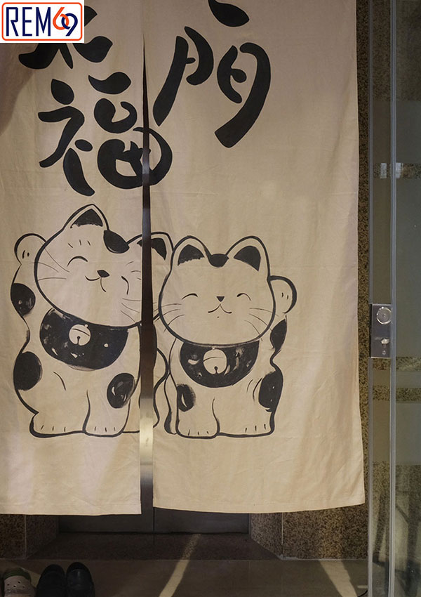mẫu rèm cửa quán ăn Nhật nổi bật nhất