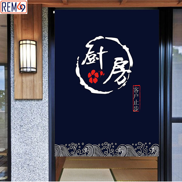 mẫu rèm cửa quán ăn Nhật nổi bật